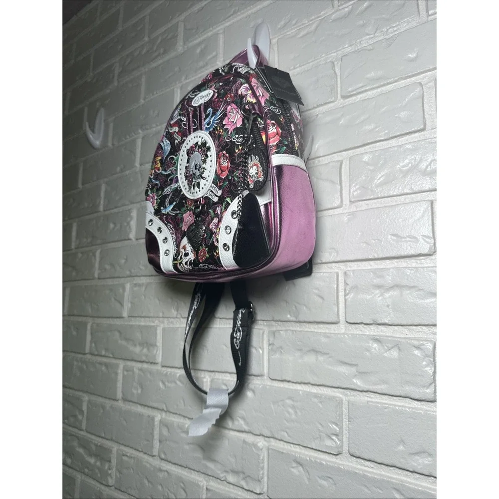 Ed Hardy, Hardy Icon-Skull Gem Collection. Multicolor Floral Print NWT